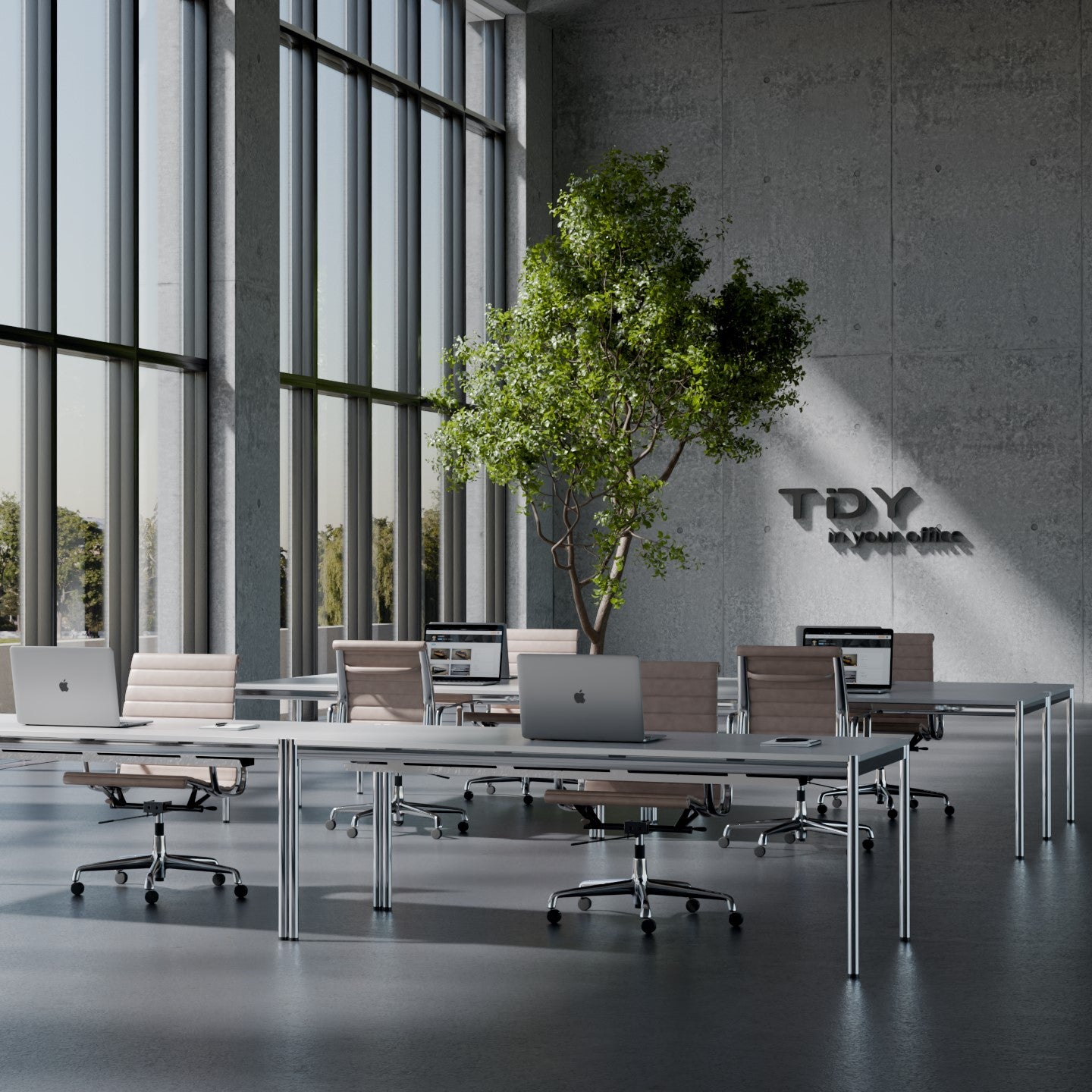 Kabelkanal Chrom passend USM Haller Schreibtisch