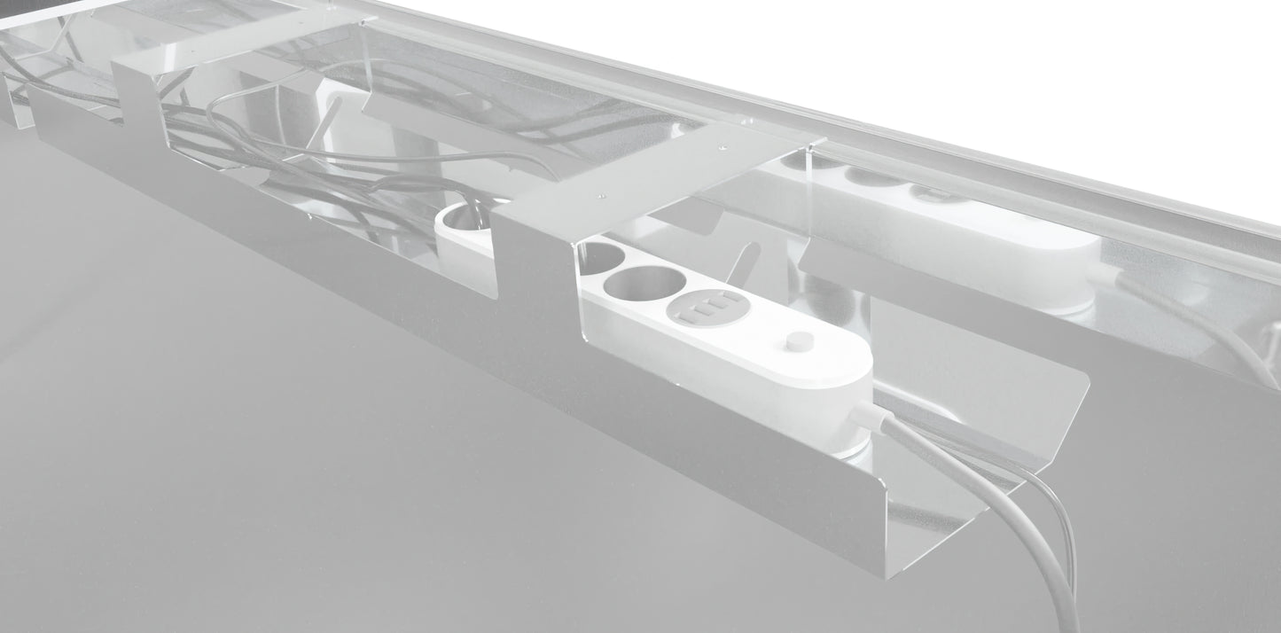 Kabelkanal Chrom passend USM Haller Schreibtisch